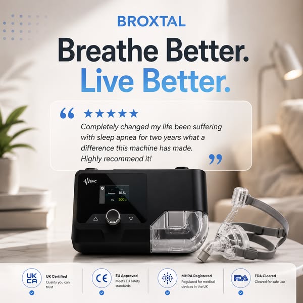 Auto CPAP Machine + Free Mask | UKCA & MHRA Certified