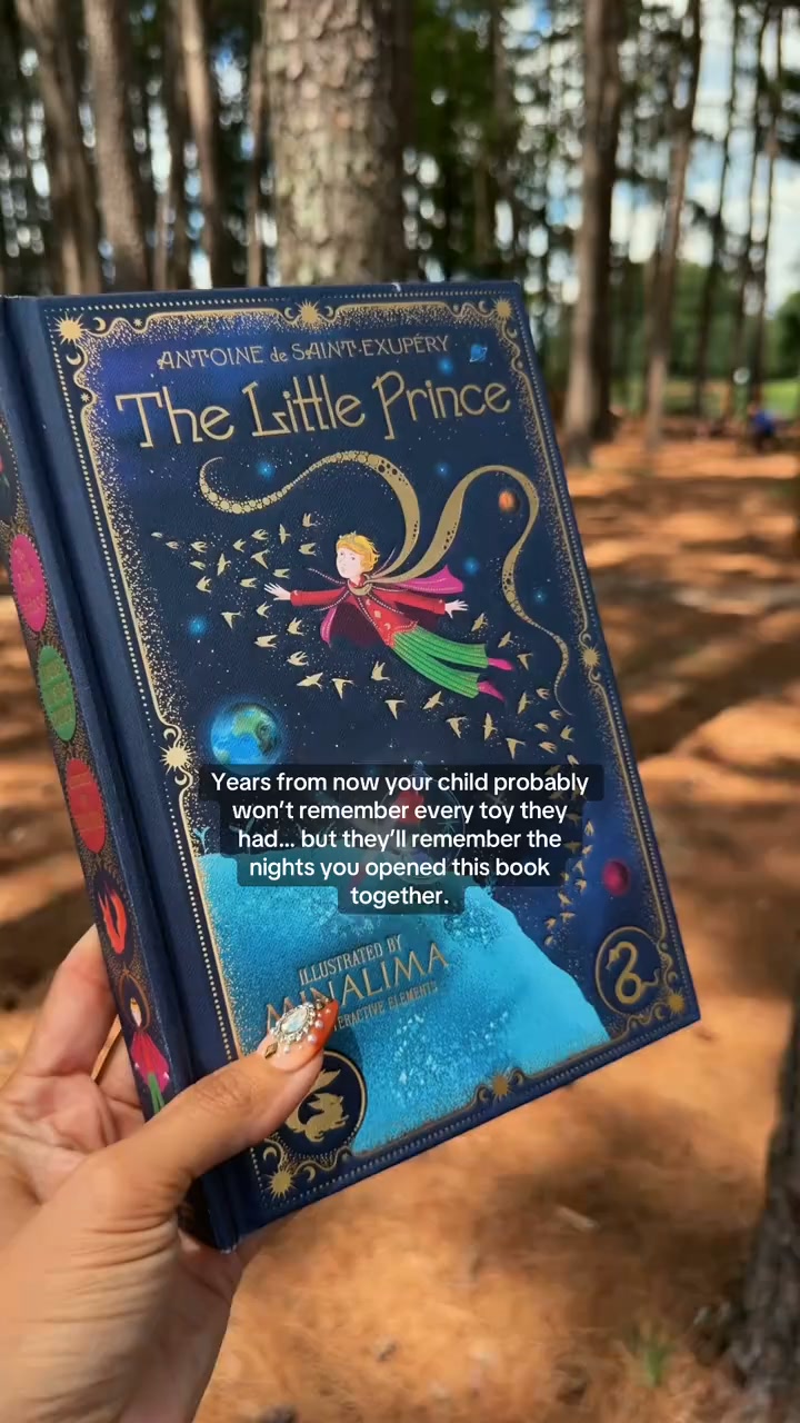 The Little Prince, with a rose whose petals turn and a fox that pops off the page.
