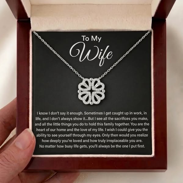 To My Smokin' Hot Wifey Forever Love Necklace - Funny & Romantic Gift From Husband