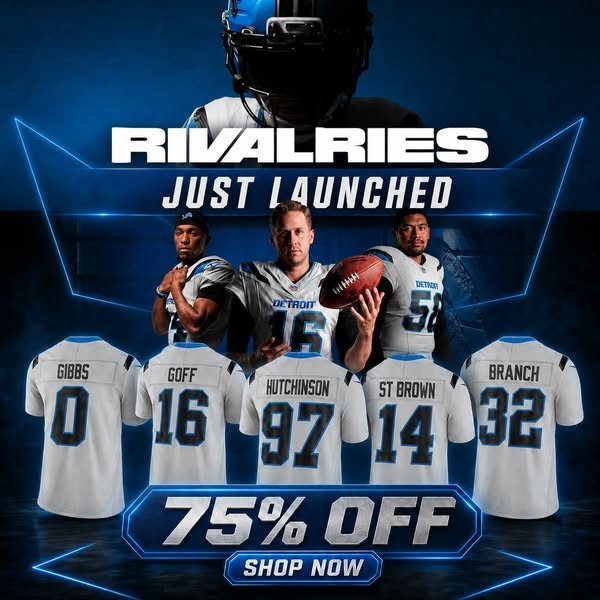 Detroit Lions Rivalries Collection Limited Launch Jerseys | Up To 75% OFF + Extra $5 Off