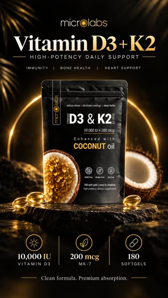 Lower Stress & Anxiety with Vitamin D3 + K2