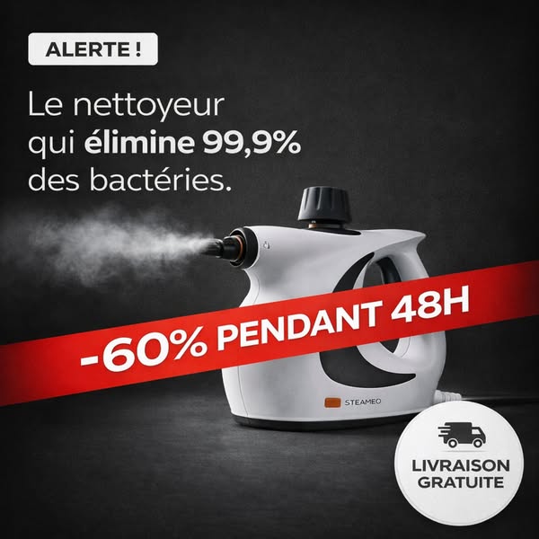 60 % pendant 48H sur Steameo