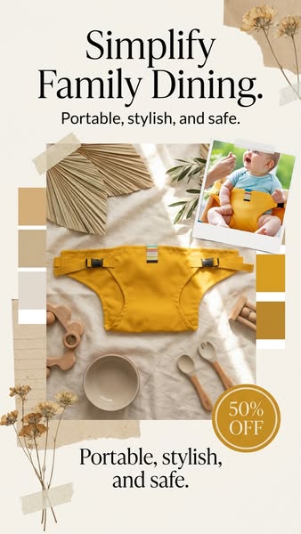 Das Creative dahinter: Harness Seat for High Chair Baby Feeding Safety Seat with Strap