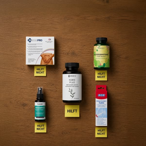 5 pflanzliche Präparate im Test – nur eines packt Hämorrhoiden an der Wurzel