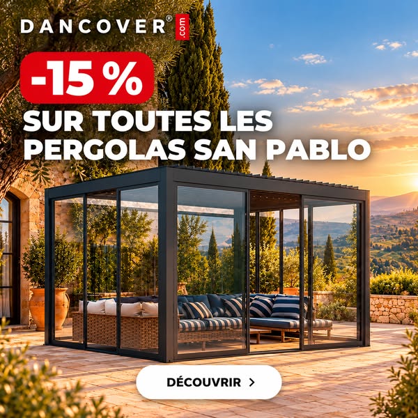 Profitez de 15 % de remise sur toutes les pergolas San Pablo !