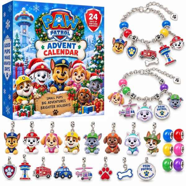 PAW Patrol 24-Day Charm Bracelet Advent Calendar