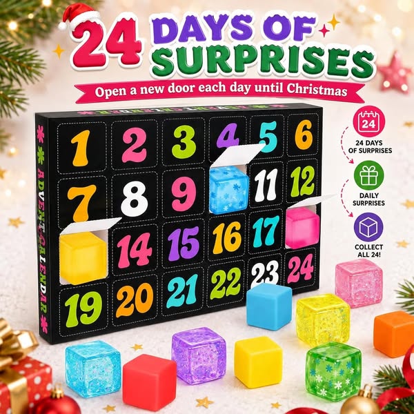 Advent Calendar 2026 Christmas 24 Days Countdown Squishy Toys
