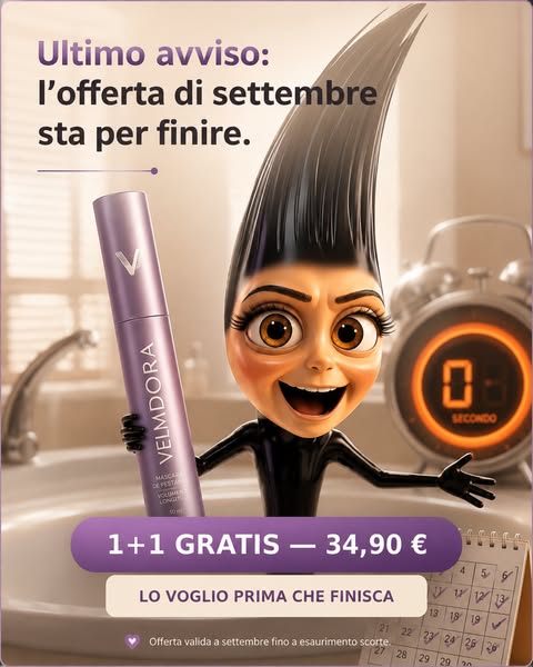Effetto ciglia finte, senza ciglia finte