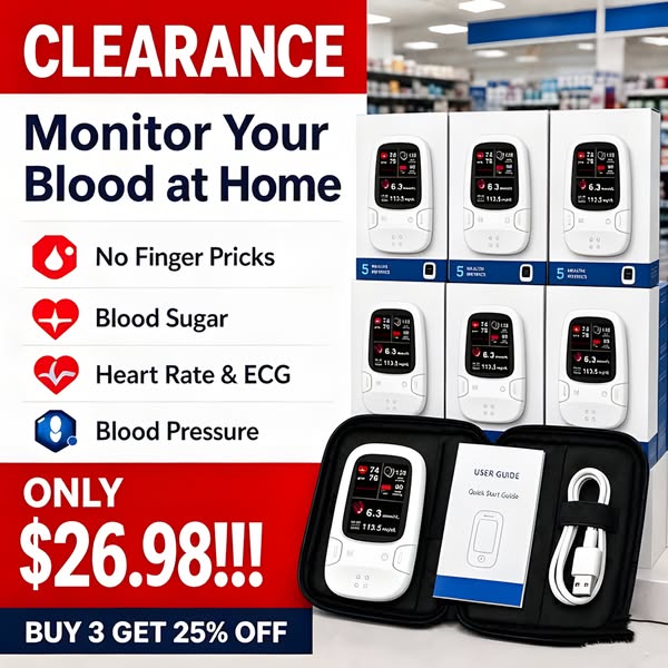 No Needles. No Blood. No Dread. Just One Touch and Your Numbers Are There.