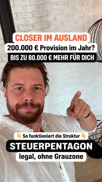 0–5 % Steuern als Closer – legal