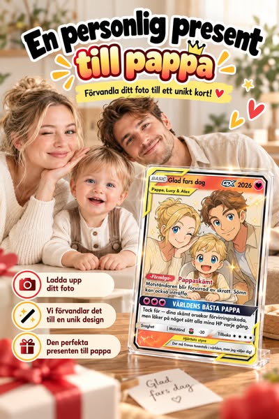 Personligt Pokémon-kort till pappa