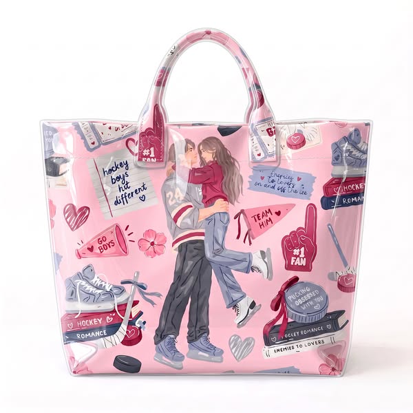 SALE! Hockey Romance PVC Tote Bag