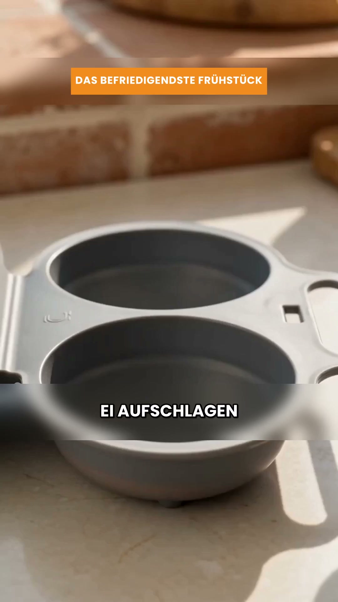 Aufschlagen. Mikrowelle. Genießen.