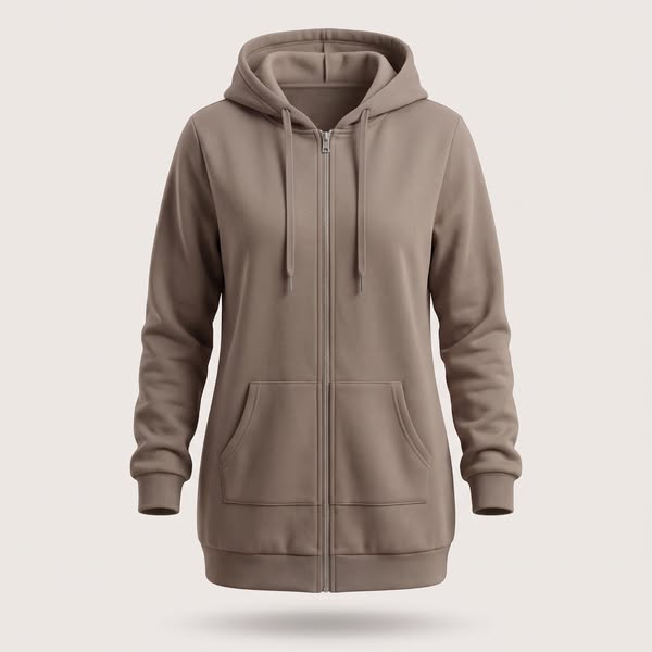 The hoodie that zips, so it comes off without a fight.