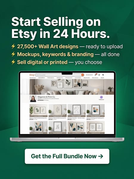 Sell Wall Art on Etsy — Without Creating a Single Design
