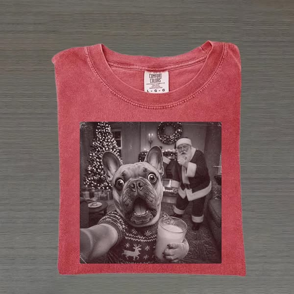 Christmas French Bulldog T-shirt