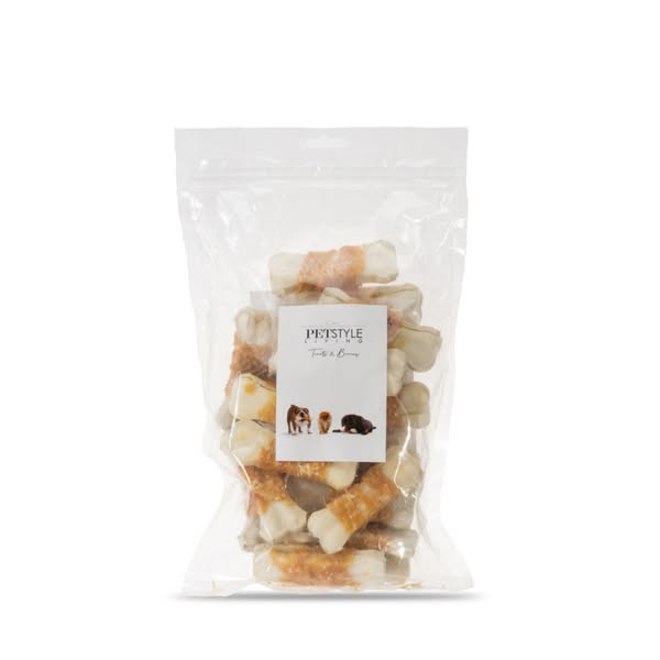 Petstyle Living - Geperste Botten met Kip 7.5cm - 20 Stuks
