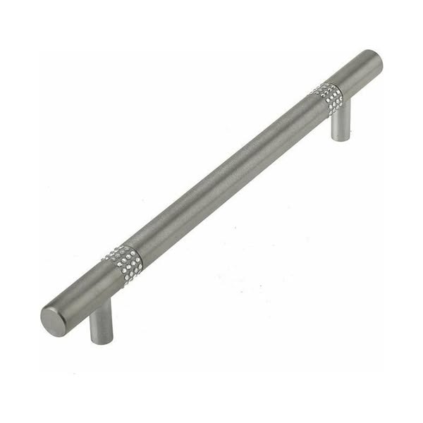 Swarovski Crystal Round Bar Cabinet Handle 210mm - Satin Chrome - 2021SC