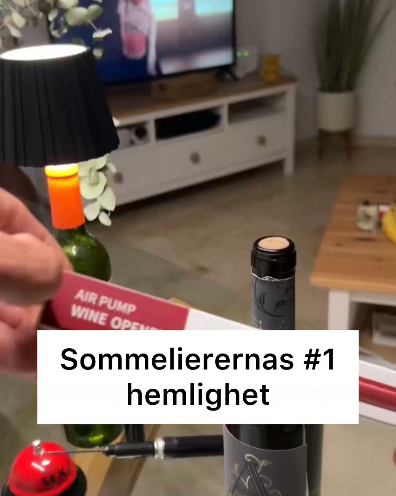 Öppna din vinflaska enkelt på bara några sekunder!