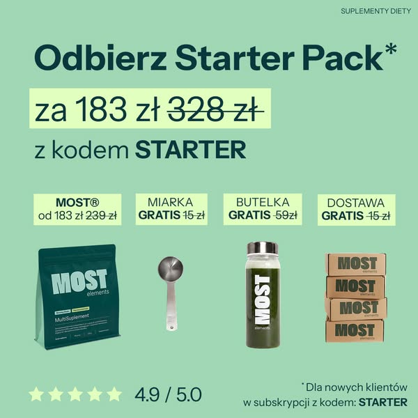 Zgarnij teraz z kodem: STARTER