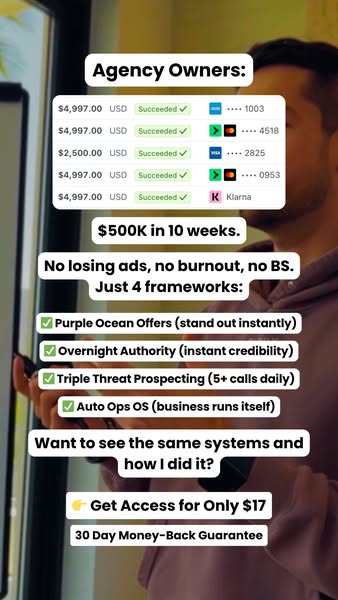 Unlock a 7-Figure Agency System for $17/Month