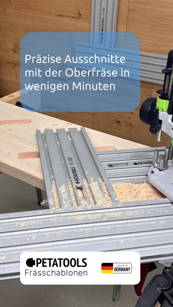 Präzise Ausschnitte mit der Oberfräse in wenigen Minuten