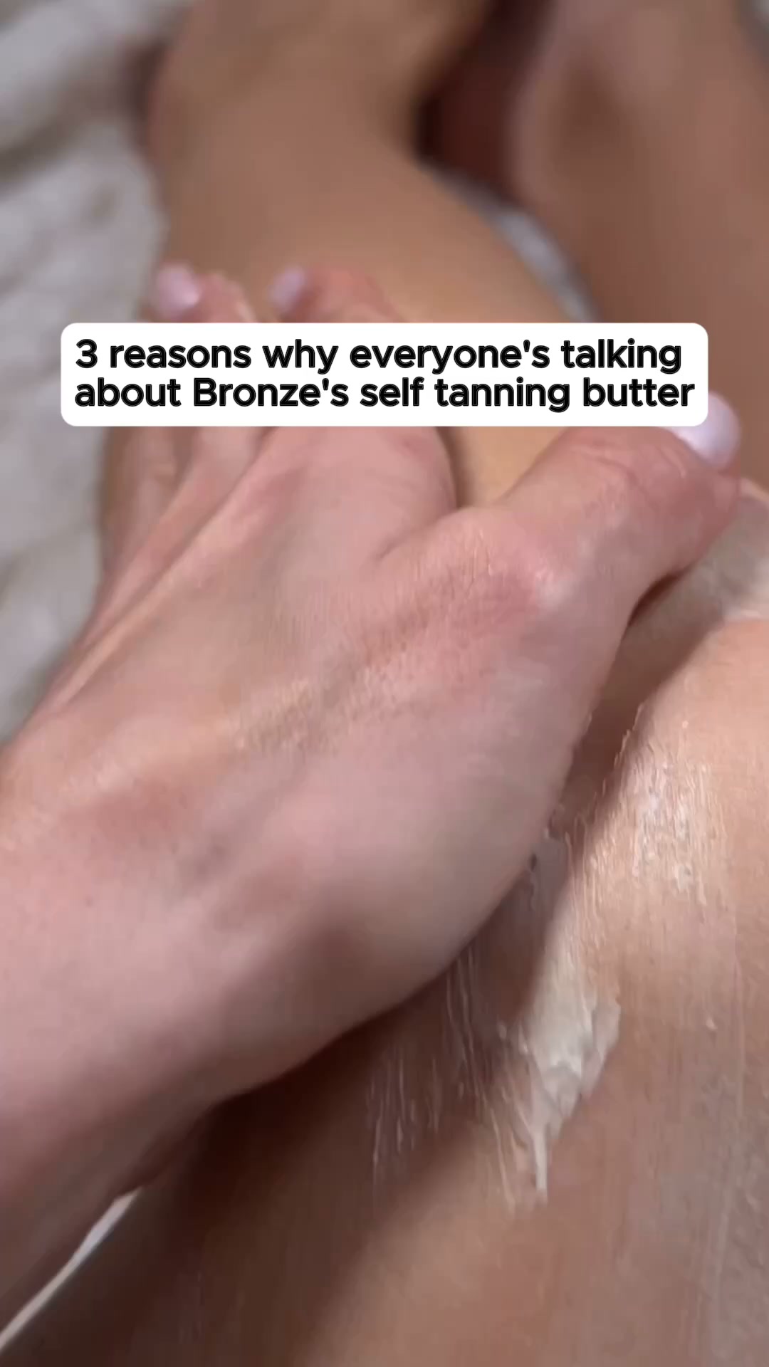 "I wanted a self-tanner that didn't look like I'd self-tanned."