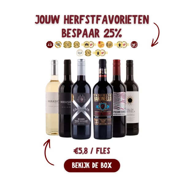 6 flessen voor €35