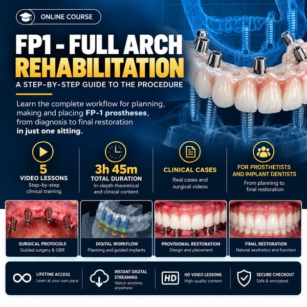 FP1 Full-Arch Rehabilitation – Step-by-Step
