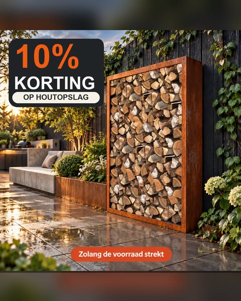 10% korting op houtopslagen