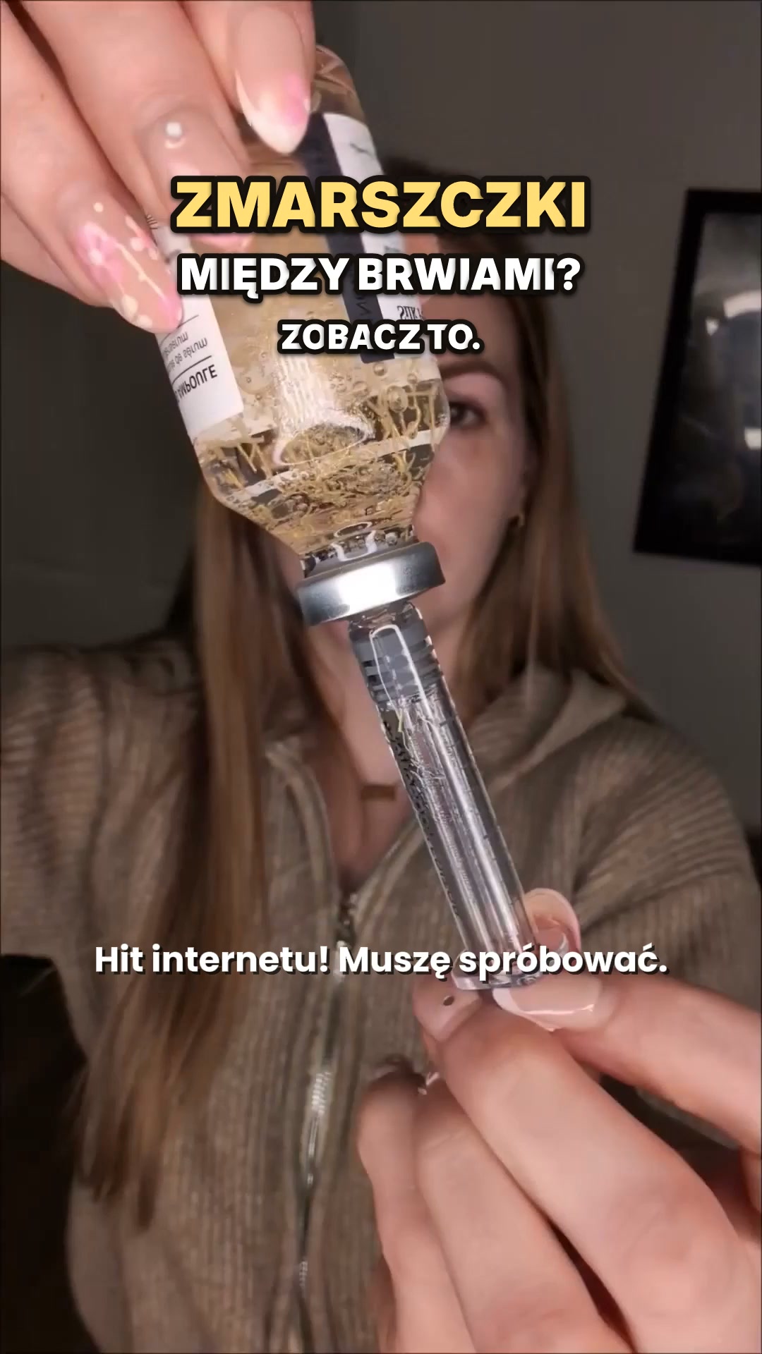 Precyzyjny gest przed kremem