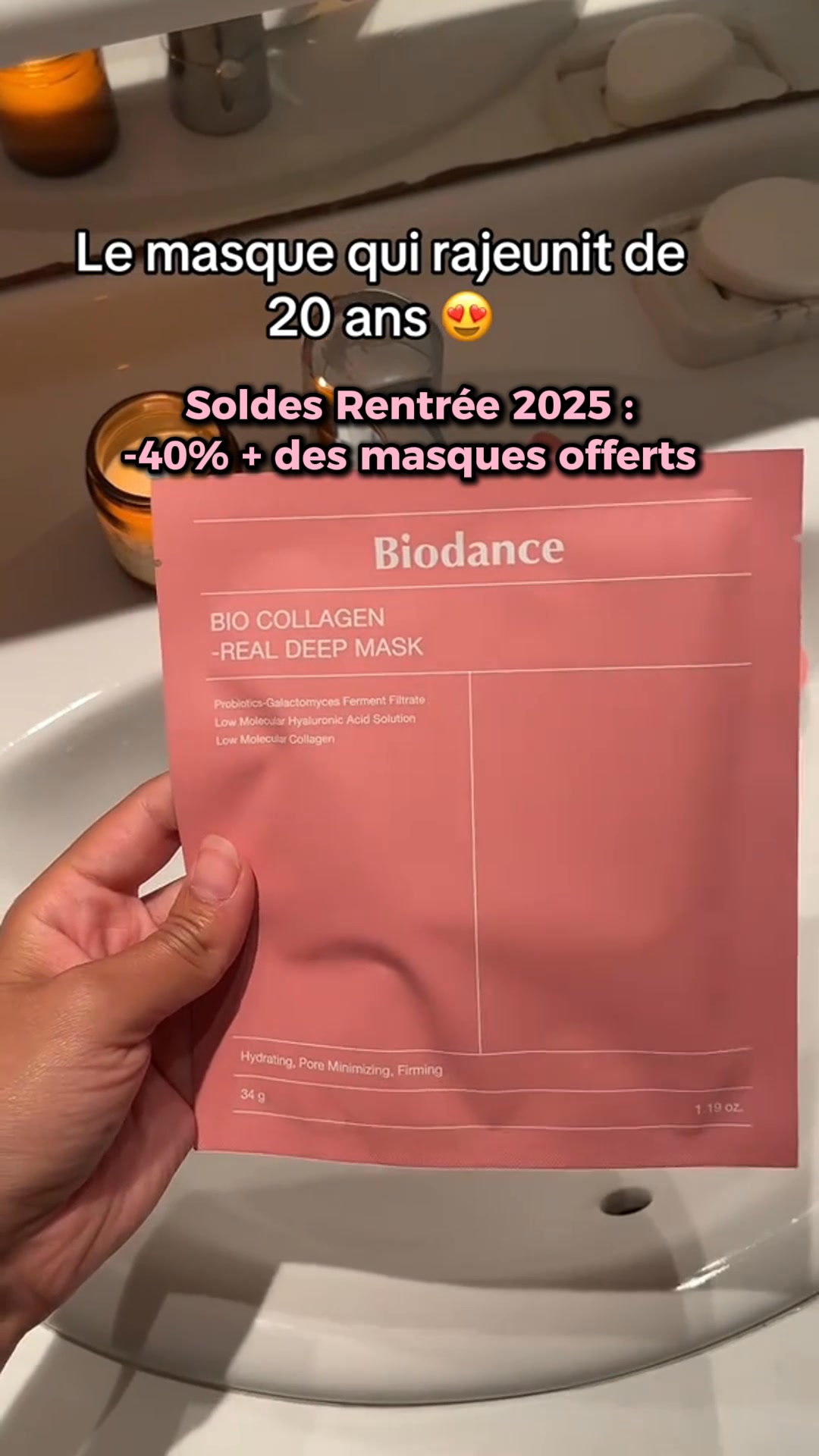 Résultat visible dès la première application