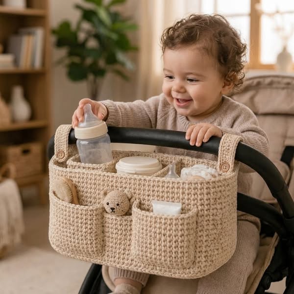 90% Off Crochet Stroller Organizer Pattern