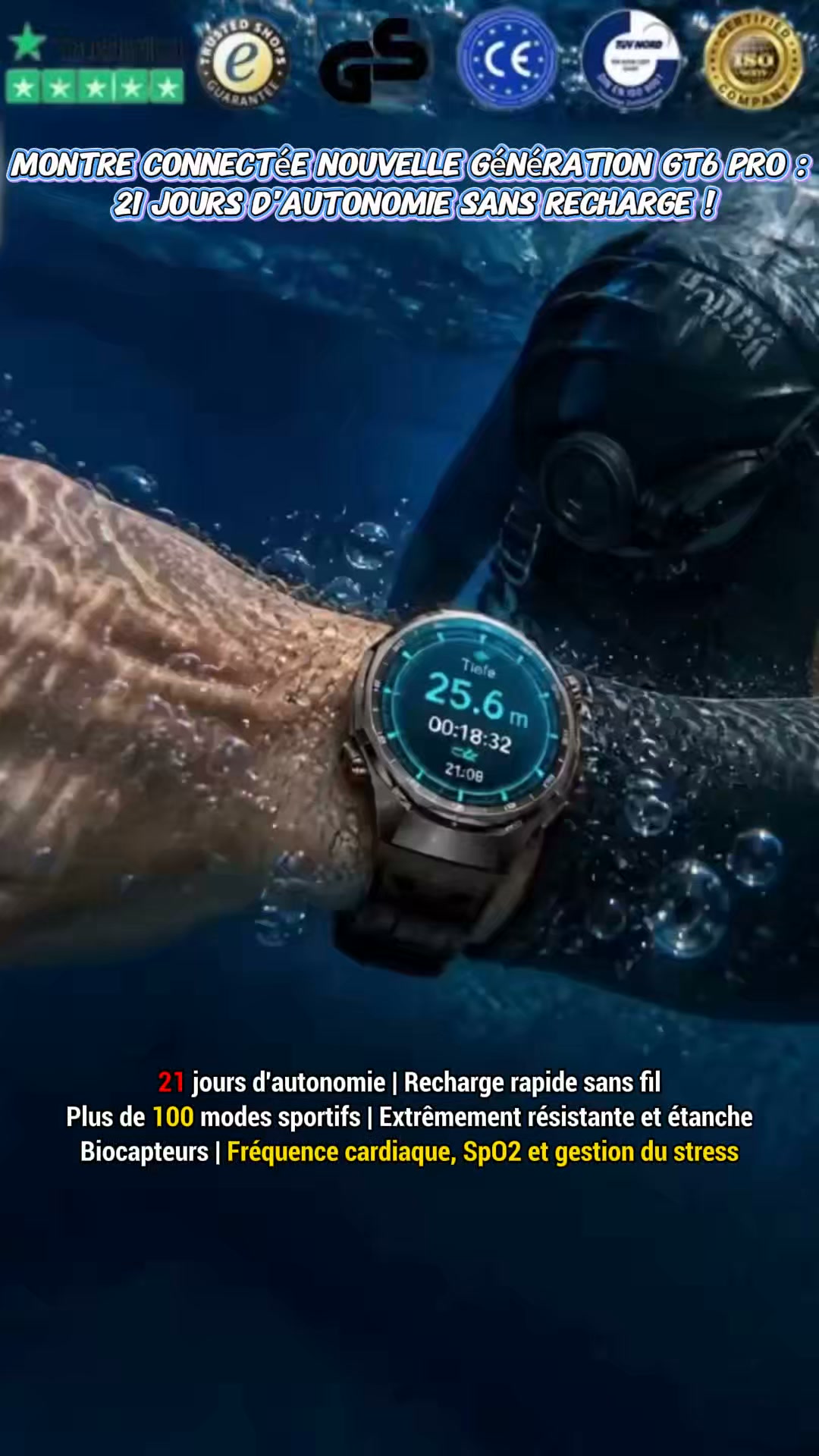Besoin de suivre votre santé au quotidien ? Essayez notre montre connectée !