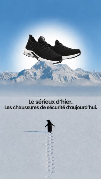 Gardez le sérieux. Changez de chaussures.