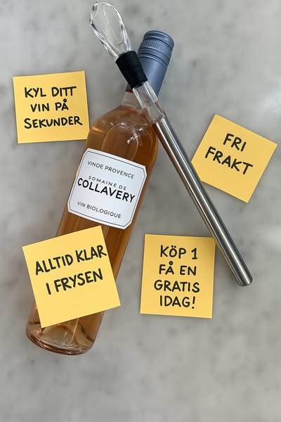 Från och med nu kommer ditt vin alltid hålla sig kallt.