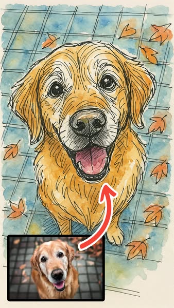 Turn Your Pet’s Photo Into a Sketch