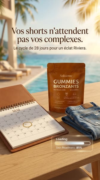 Un bronzage 100 % naturel, en 21 jours.