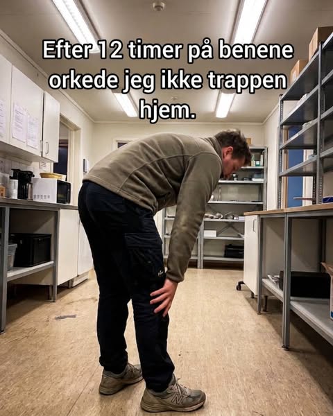 Efter en hel dag på benene orkede jeg ikke trappen hjem