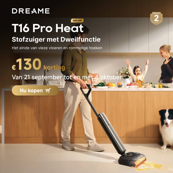 T16 Pro Heat nu tot €130 korting
