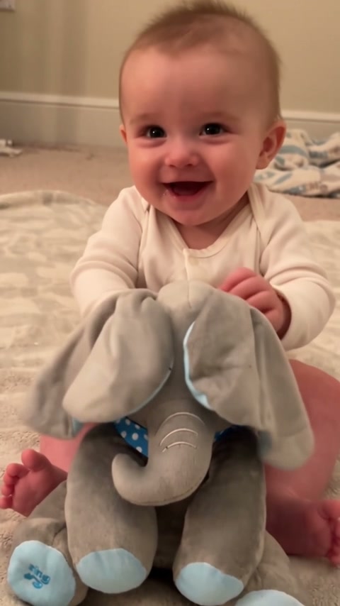 2 derniers jours - 50% de réduction - Peluche éléphant Cache-Cache