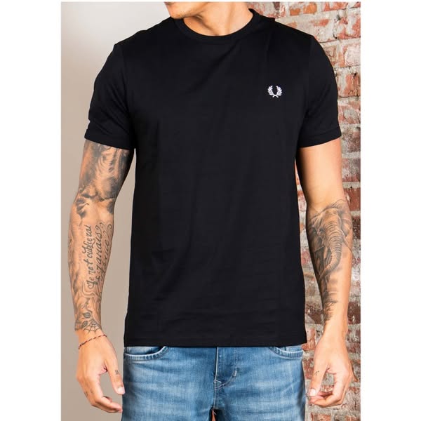 Ringer t-shirt - black