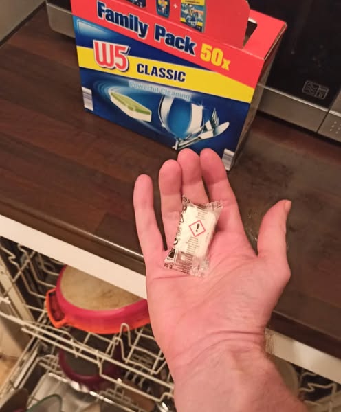 Googled my dishwasher pods. Cried