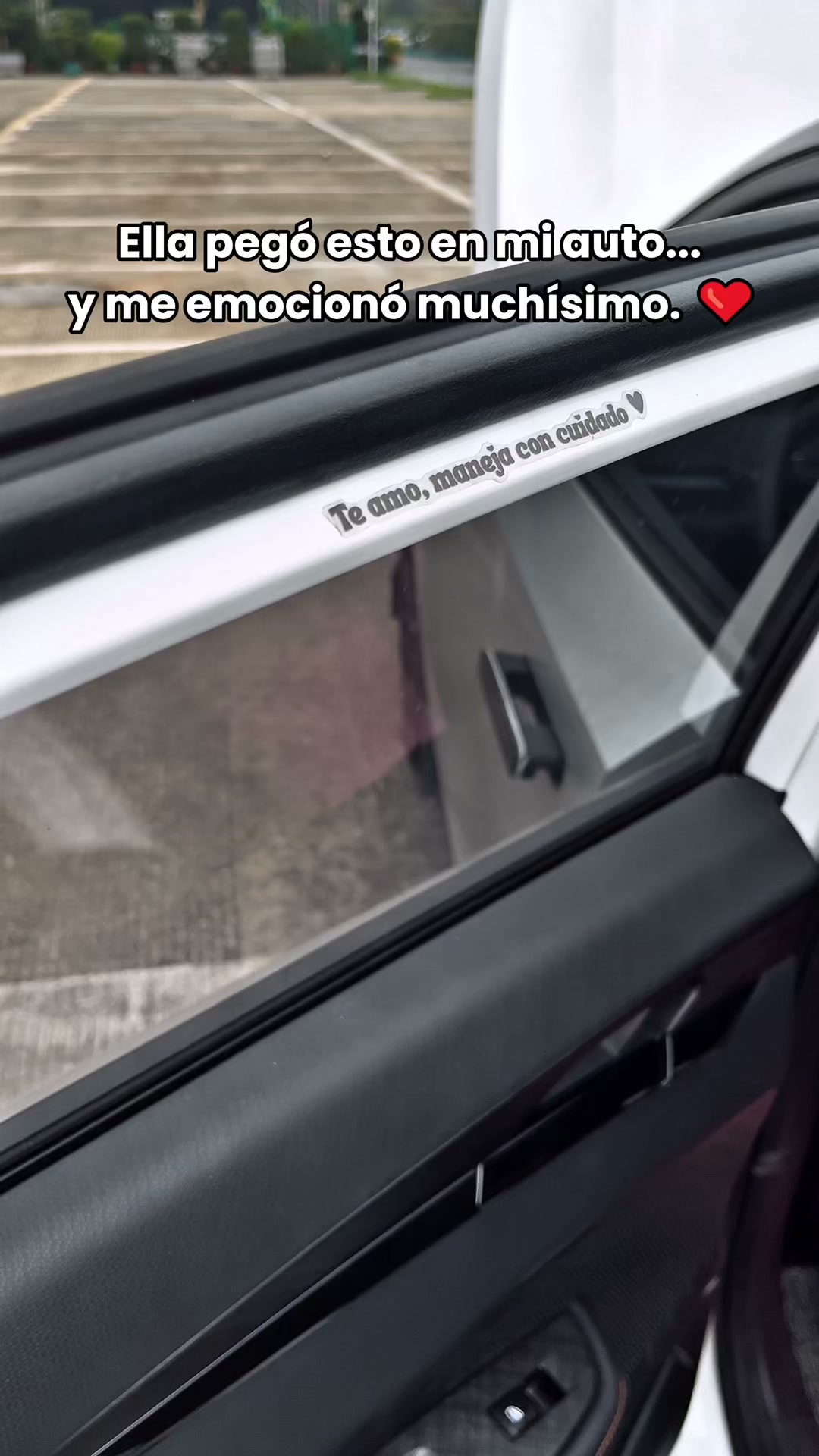 Te Amo Maneja Con Cuidado Calcomanías para Espejo Retrovisor del Auto