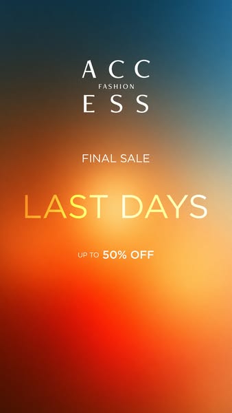 Final Sale Up to -50%!