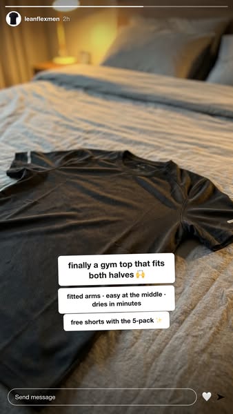 Fitted up top, loose over the belly