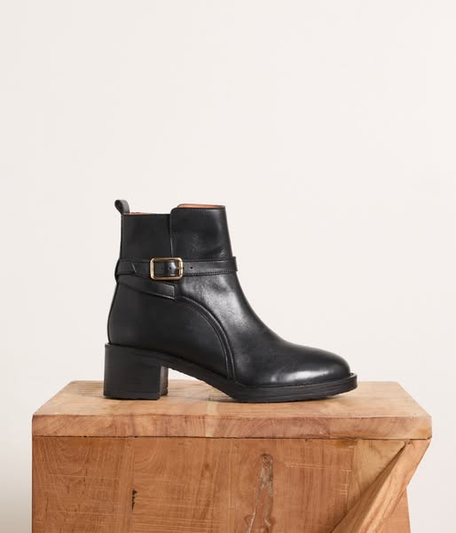 Boots En Cuir Noir Oleg - Mellow Yellow