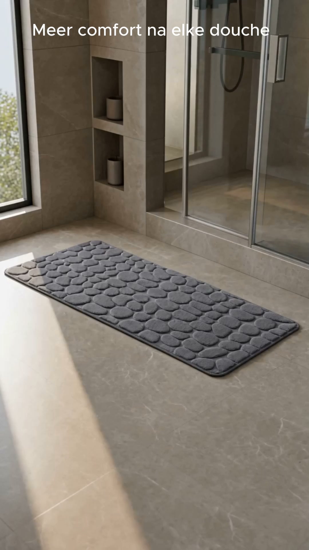 Premium Pebble Badmat 50 × 120 cm