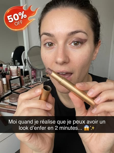 Bâton de fard à paupières 3-en-1 facile à utiliser