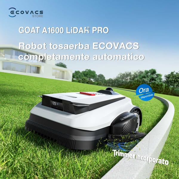 GOAT A1600 LiDAR PRO: Il Robot Tosaerba Completamente Automatico è Ora Disponibile!